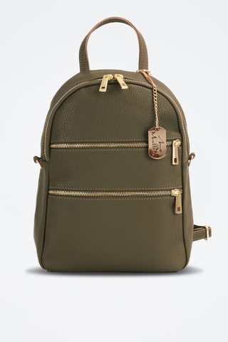 Sac à dos en cuir Zeolla - Vert