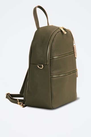 Sac à dos en cuir Zeolla - Vert