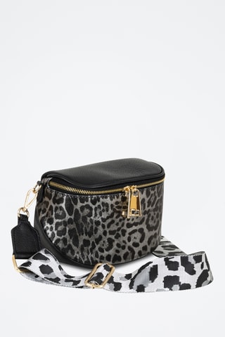 Sac banane en cuir Gabriella - Argenté