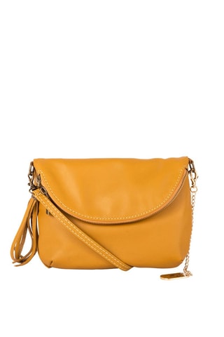 Sac bandoulière en cuir Alice - Jaune
