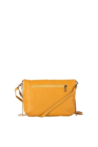 Sac bandoulière en cuir Alice - Jaune