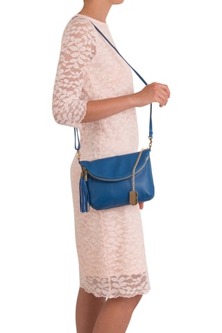 Sac bandoulière en cuir Alice - Bleu