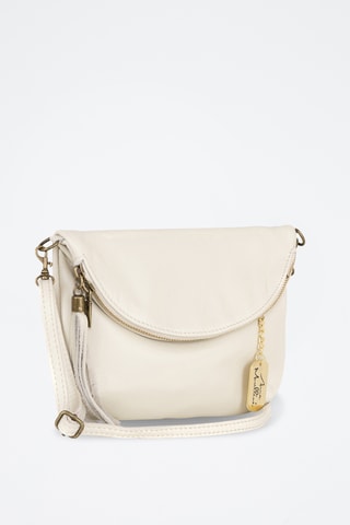 Sac bandoulière en cuir Alice - Beige