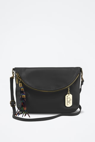 Sac bandoulière en cuir Alice - Noir