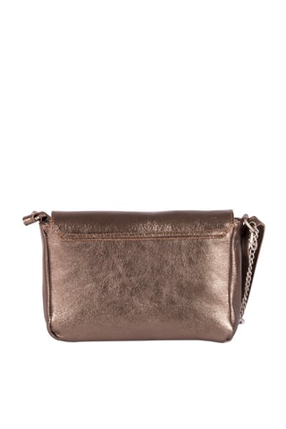 Sac bandoulière métallisé en cuir Lola - Doré