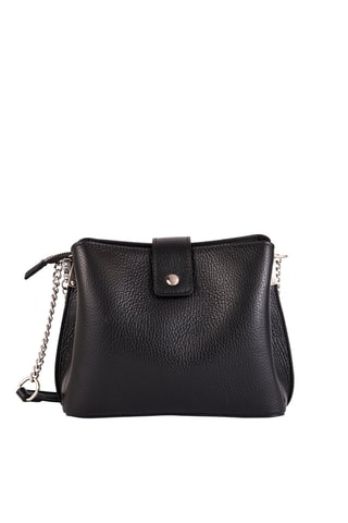 Sac bandoulière en cuir Ciosa - Noir