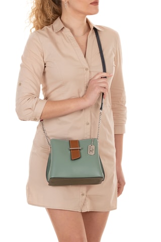 Sac bandoulière en cuir Ciosa - Vert