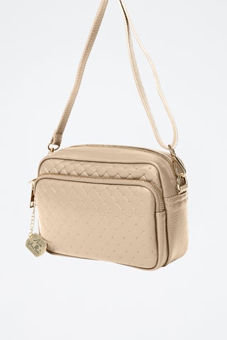 Sac bandoulière en cuir Colomba - Beige