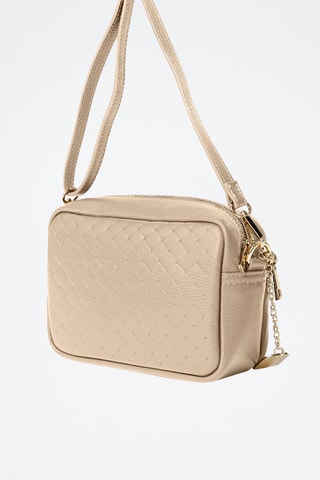 Sac bandoulière en cuir Colomba - Beige