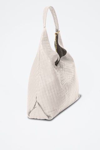 Cabas et sac bandoulière en cuir Nicolina - Beige