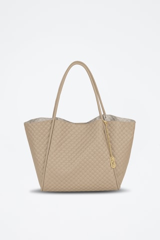 Cabas en cuir Magliana - Beige