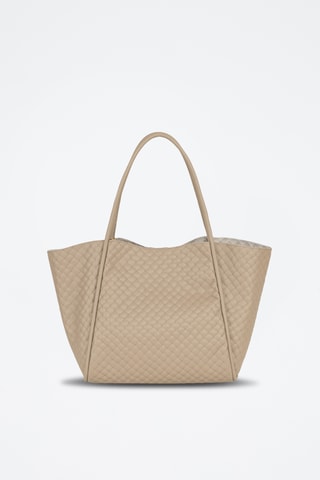 Cabas en cuir Magliana - Beige