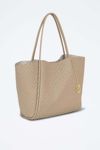 Cabas en cuir Magliana - Beige