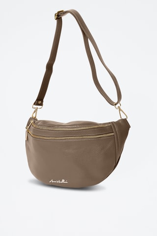 Sac bandoulière en cuir Lorenza - Beige