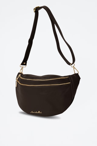 Sac bandoulière en cuir Lorenza - Marron