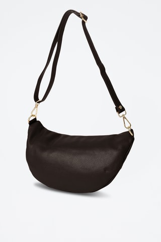 Sac bandoulière en cuir Lorenza - Marron