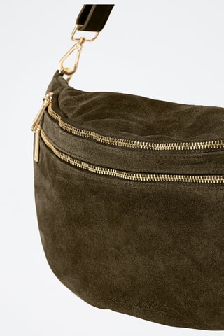 Sac banane en nubuck Iolanda - Vert