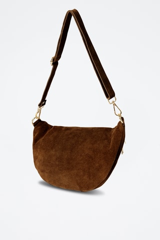 Sac banane en nubuck Iolanda - Marron