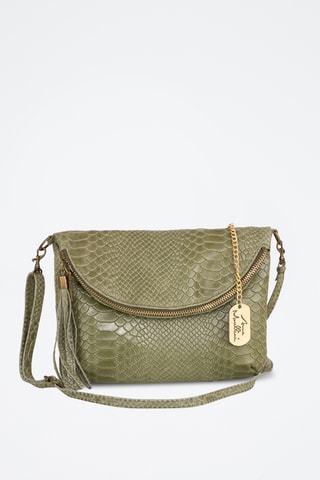 Sac bandoulière en cuir Lydia - Vert