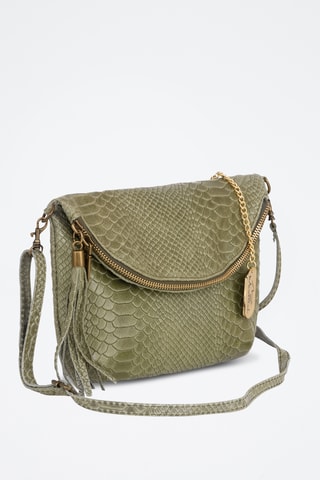 Sac bandoulière en cuir Lydia - Vert