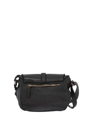 Sac bandoulière en cuir Luigia - Argenté, doré, noir et rouge