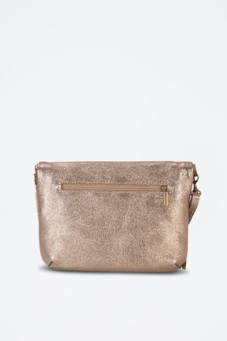 Sac bandoulière en cuir Beverly - Doré et rose