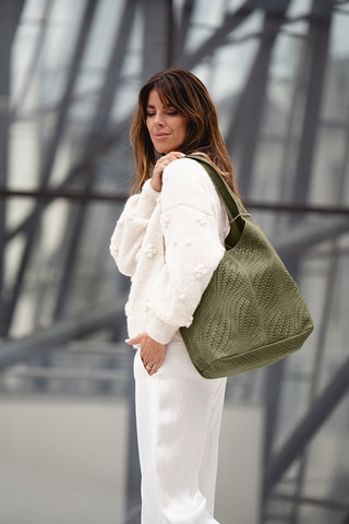 Sac porté épaule en cuir Palladia - Vert