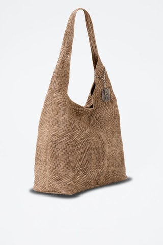 Sac porté épaule en cuir Palladia - Beige