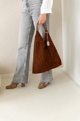 Cabas en cuir Eleonora - Marron