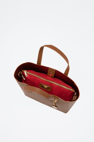 Sac à main en cuir Battista - Marron