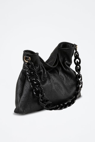 Sac à main en cuir Fabrizia - Doré et noir