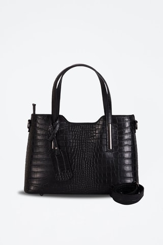 Sac à main en cuir Acco - Noir