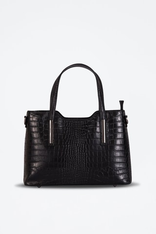 Sac à main en cuir Acco - Noir