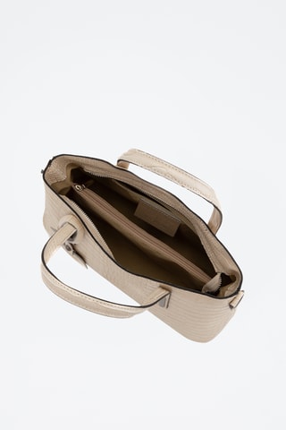 Sac à main en cuir Acco - Beige