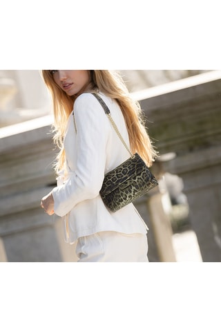 Sac bandoulière en cuir Ondina - Vert