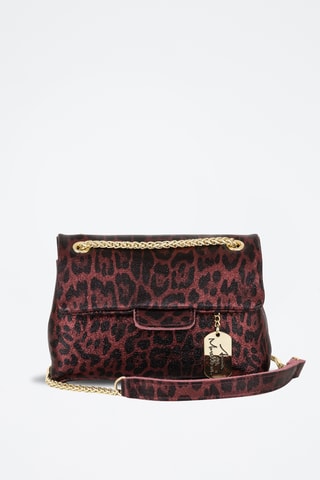 Sac bandoulière en cuir Ondina - Bordeaux