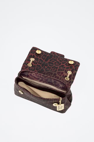 Sac bandoulière en cuir Ondina - Bordeaux