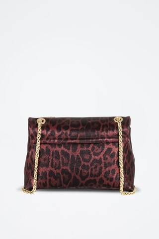 Sac bandoulière en cuir Ondina - Bordeaux