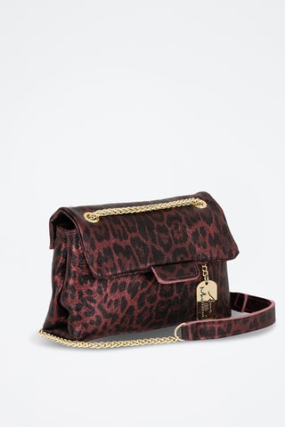 Sac bandoulière en cuir Ondina - Bordeaux