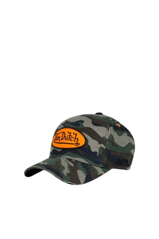 Gorra Camouflage - Negro, verde y naranja
