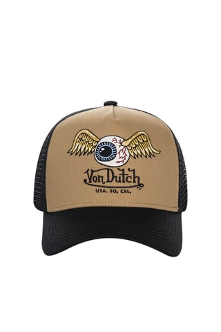 Gorra - Negro, beige y amarillo