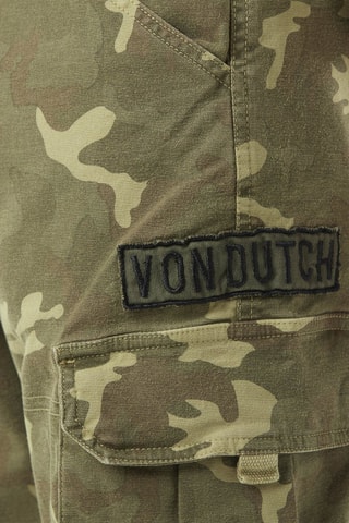 Bermudas Cargo Canvas - Beige y verde