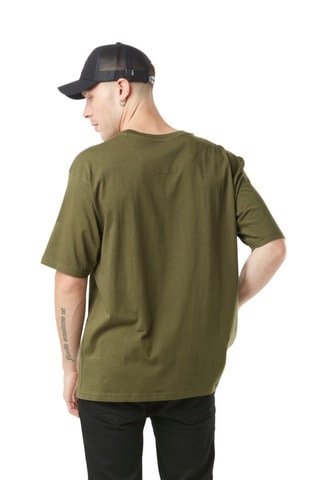 Camiseta relaxed - Blanco, negro y verde