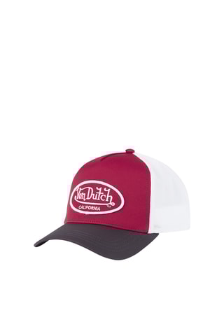 Gorra - Rojo, burdeos y gris