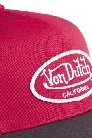 Gorra - Rojo, burdeos y gris