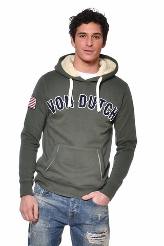 Sudadera con capucha Must - Blanco y verde