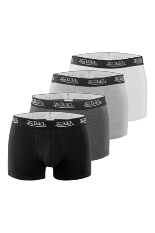 4 bóxers Classic - Negro y gris