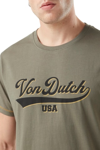 Camiseta regular fit - Negro y verde