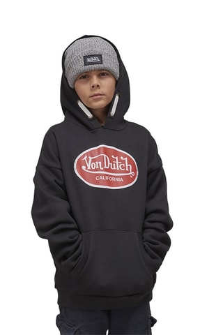 Sudadera relaxed con capucha Kool - Blanco, negro, rojo y gris