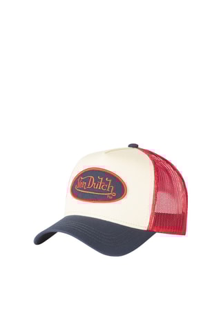 Gorra trucker - Blanco, negro, rojo y azul